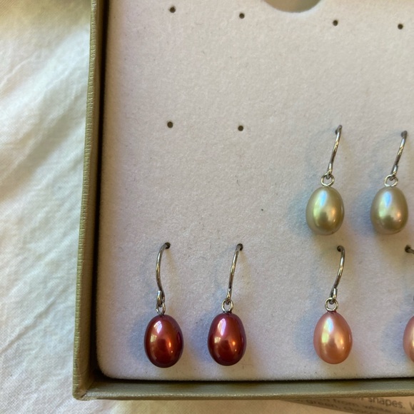❗️SALE❗️Honora 3 Pairs of Freshwater Pearls Dangle Earrings - Picture 7 of 8